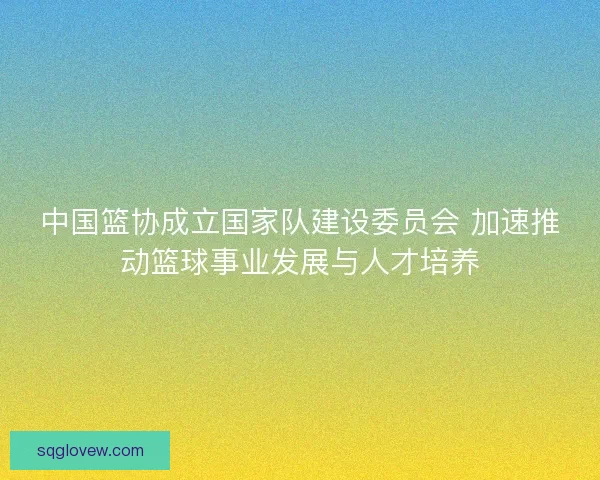 中国篮协成立国家队建设委员会 加速推动篮球事业发展与人才培养